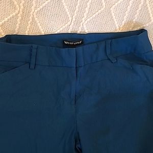 Wearever stretch teal ankle dress pants
